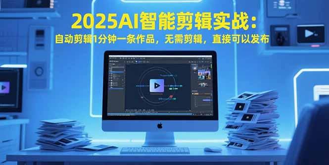 （15504期）2025AI智能剪辑实战：自动剪辑1分钟一条作品，无需剪辑，直接可以发布-冷静项目网
