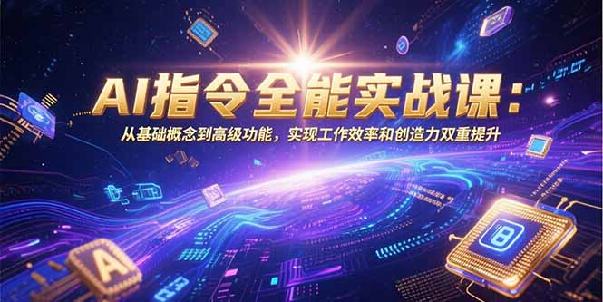 （15455期）AI指令全能实战课：从基础概念到高级功能，实现工作效率和创造力双重提升-冷静项目网