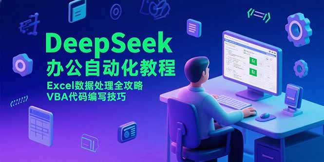 （15342期）DeepSeek办公自动化教程，Excel数据处理全攻略，VBA代码编写技巧-冷静项目网