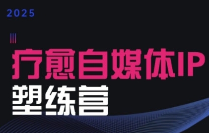 2025治愈自媒体IP训练营，专为疗愈领域从业者打造-冷静项目网