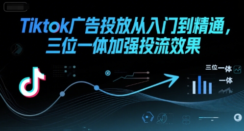 Tiktok广告投放从入门到精通，三位一体加强投流效果-冷静项目网