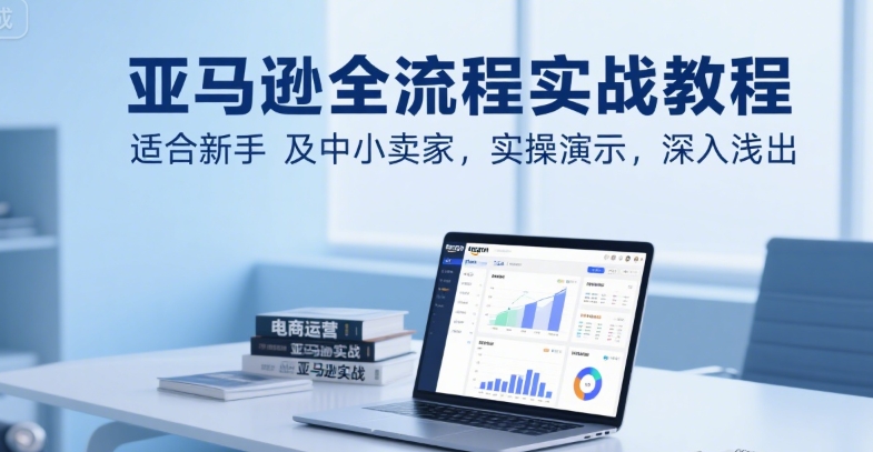 亚马逊全流程实战教程，适合新手及中小卖家，实操演示，深入浅出-冷静项目网