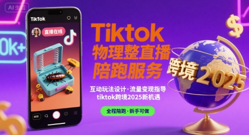 Tiktok物理整蛊直播陪跑服务-tiktok跨境2025-冷静项目网