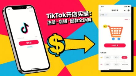 TikTok从开店到投流的进阶课，从基础实操到高阶技巧一网打尽-冷静项目网