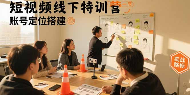 （15707期）短视频线下特训营：账号定位搭建/口播号拍摄剪辑/直播间流量入口/变现实战-冷静项目网