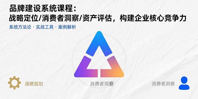 （15772期）品牌建设系统课程：战略定位/消费者洞察/资产评估，构建企业核心竞争力-冷静项目网