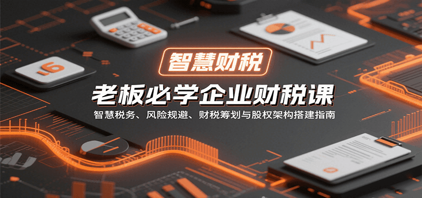 老板必学企业财税课：智慧税务、风险规避、财税筹划与股权架构搭建指南-冷静项目网