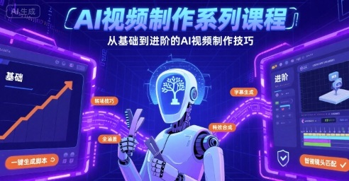 AI视频制作系列课程，从基础到进阶的AI视频制作技巧全涵盖-冷静项目网