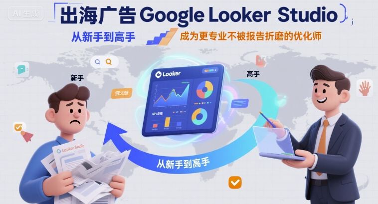 出海广告Google Looker Studio从新手到高手，成为更专业不被报告折磨的优化师-冷静项目网