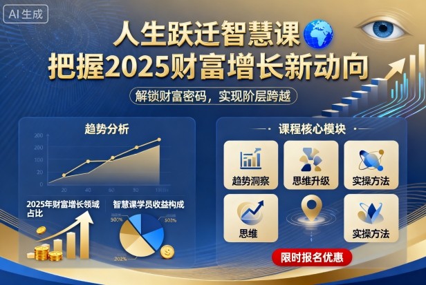 人生跃迁智慧课，把据2025财富增长新动向-冷静项目网