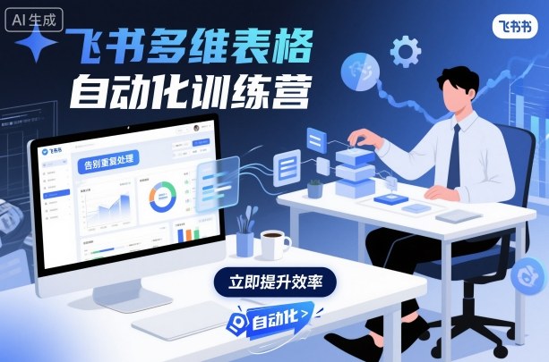 飞书多维表格自动化训练营,手把手教你告别重复处理,用多维表格开启高效办公新模式-冷静项目网