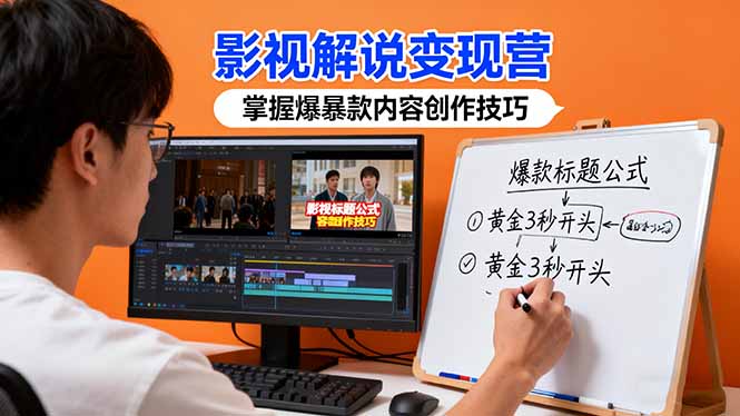 (16348期)影视解说变现营:通过30+实战案例爆款内容创作技巧,掌握影视解说盈利密码-冷静项目网