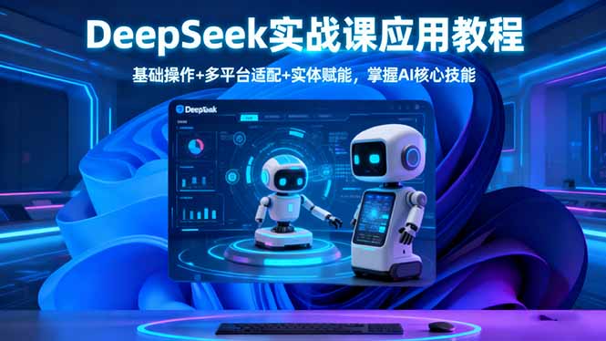 (16391期)DeepSeek实战课应用教程、基础操作+多平台适配+实体赋能,掌握AI核心技能-冷静项目网