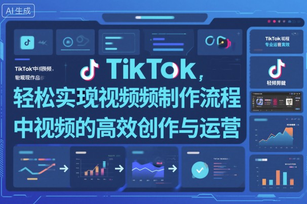 TikTok中视频制做流程，轻松实现Tk中视频的高效创作与运营-冷静项目网