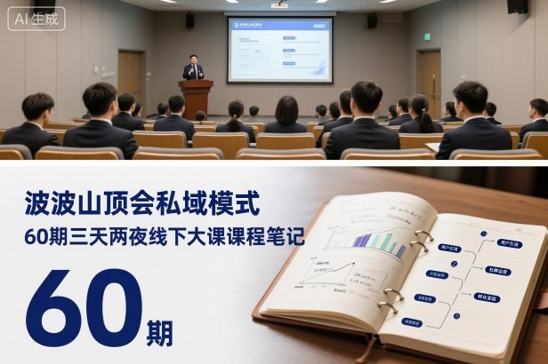 波波山顶会私域模式60期三天两夜线下大课课程笔记(文档)-冷静项目网