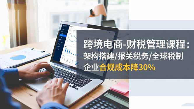 （16509期）跨境电商-财税管理课程：架构搭建/报关税务/全球税制，企业合规成本降30%-冷静项目网