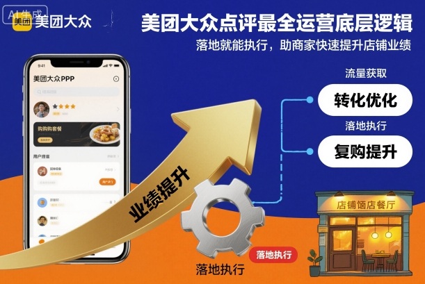 美团大众点评最全运营底层逻辑,落地就能执行,助商家快速提升店铺业绩-冷静项目网