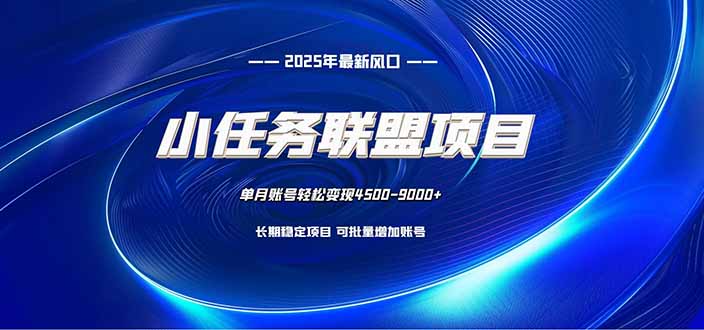 (16521期)小任务联盟项目:一台电脑每天只需10分钟,轻松简单稳定-冷静项目网