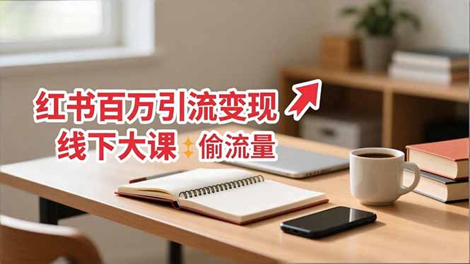 (16661期)小红书百万引流变现-11月线下大课:分享从0到百万引流路径,手把手教偷流量、拿结果-冷静项目网