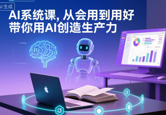 AI系统课，从会用到用好，带你用AI创造生产力-冷静项目网