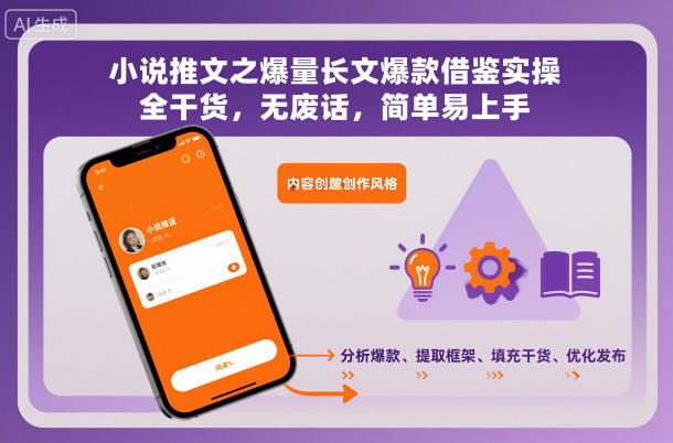 小说推文之爆量长文爆款借鉴实操,全干货,无废话,简单易上手-冷静项目网