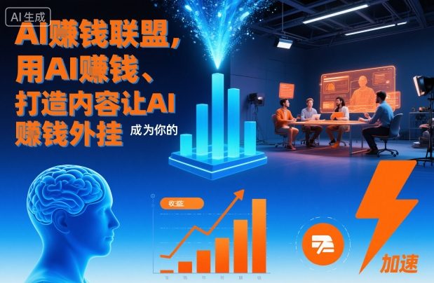 AI賺钱联盟，用AI賺钱、打造内容让AI成为你的賺钱外挂-冷静项目网
