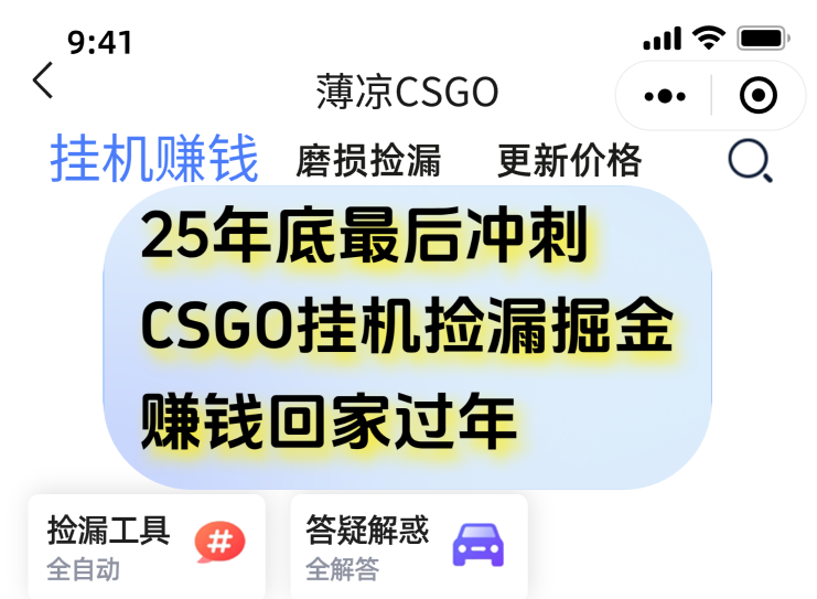 图片[1]-（16735期）12月年底抓紧最后一个月，用CSGO游戏挂机捡漏掘金赚钱掘金，一部手机轻松日入500+-冷静项目网