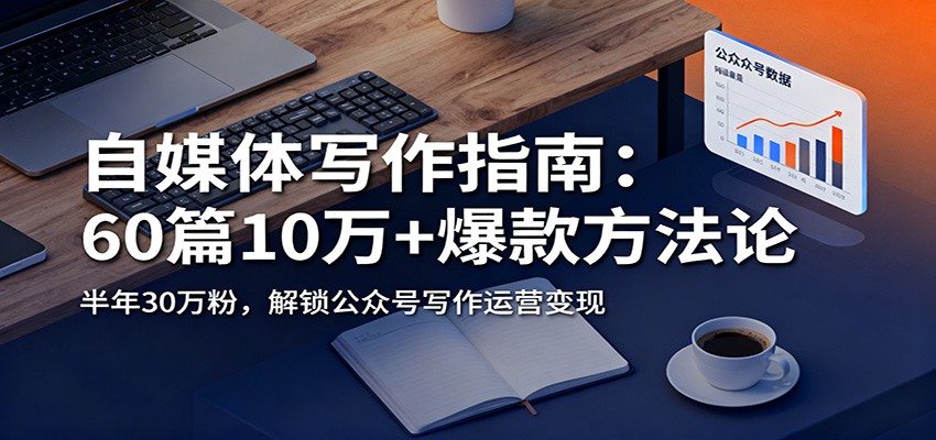 自媒体写作指南：60篇10万+爆款方法论，半年30万粉，解锁公众号写作运营变现-冷静项目网